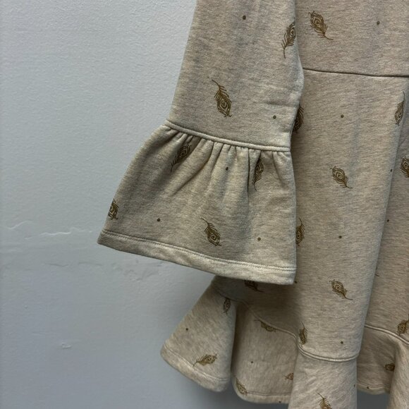 NWT 🪶Janie and Jack 🪶Beige Feather Dress - Picture 5 of 7
